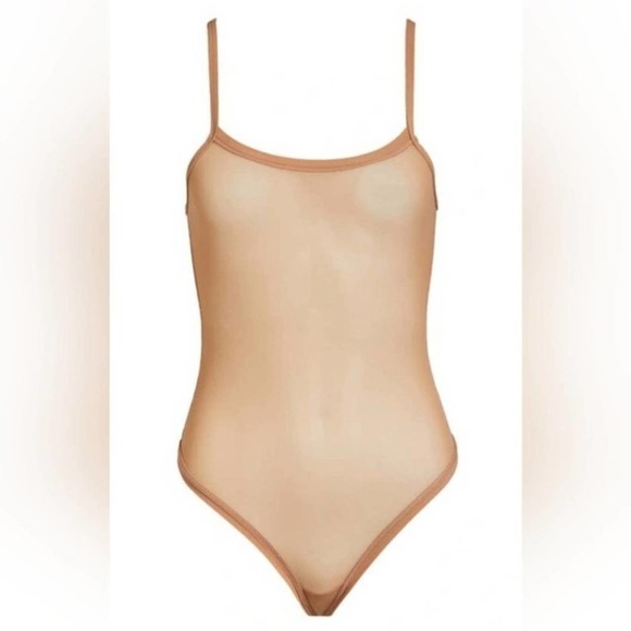 SKIMS Tops - NWT ▪︎SKIMS▪︎ Summer Mesh Strappy Bodysuit Top in Sienna